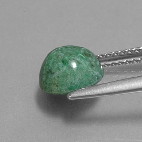 Maw-sit-sit verde natural 2,26ct, corte redondo, opaco