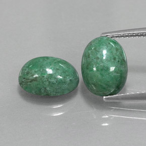 Pedras preciosas de maw-sit-sit verde natural de  ct, corte oval, opaco