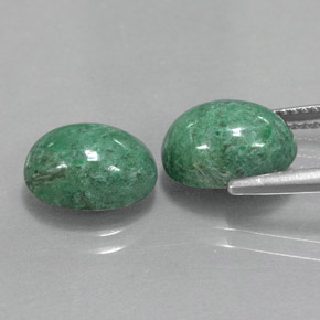 Pedras preciosas de maw-sit-sit verde natural de  ct, corte oval, opaco