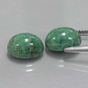 Pedras preciosas de maw-sit-sit verde natural de  ct, corte oval, opaco