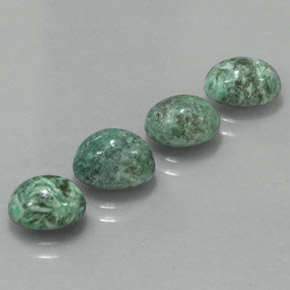 Pedras preciosas de maw-sit-sit verde natural de  ct, corte oval, opaco