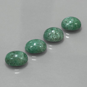 Pedras preciosas de maw-sit-sit verde natural de  ct, corte oval, opaco
