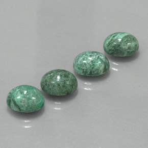 Pedras preciosas de maw-sit-sit verde natural de  ct, corte oval, opaco