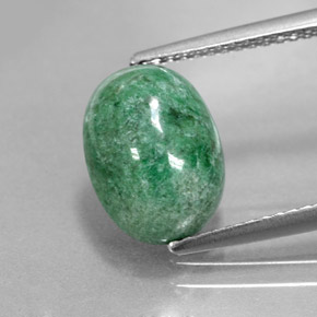 Maw-sit-sit verde natural 3,87ct, corte oval, opaco