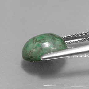 Maw-sit-sit verde natural 2,36ct, corte oval, opaco