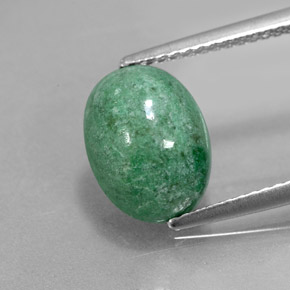Maw-sit-sit verde natural 3,74ct, corte oval, opaco