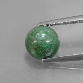 Maw-sit-sit verde natural 1,79ct, corte redondo, opaco