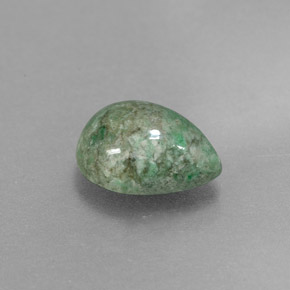Maw-sit-sit verde natural 1,82ct, formato de pêra, opaco