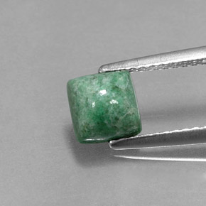 Maw-sit-sit verde natural 1,51ct, quadrado, opaco