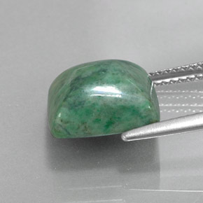 Maw-sit-sit verde natural 6,10ct, baguete, opaco