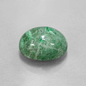Maw-sit-sit verde natural 4,55ct, corte oval, opaco