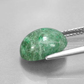 Maw-sit-sit verde natural 4,55ct, corte oval, opaco