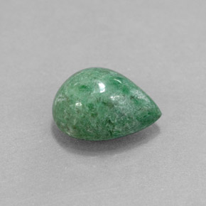 Maw-sit-sit verde natural 3,25ct, formato de pêra, opaco