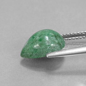 Maw-sit-sit verde natural 3,25ct, formato de pêra, opaco