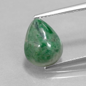 Maw-Senta-Senta Verde Natural 3.94ct, Formato de pêra, Opaco