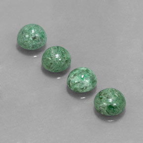 Pedras preciosas de maw-sit-sit verde natural de  ct, corte redondo, opaco