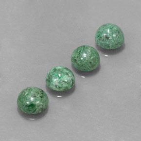 Pedras preciosas de maw-sit-sit verde natural de  ct, corte redondo, opaco