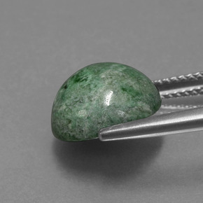 Maw-sit-sit Verde médio Natural 6,62ct, Corte Redondo, Opaco