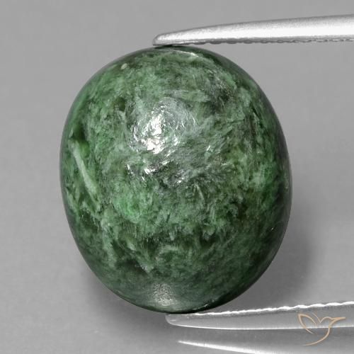 9.55ct Natural Pinho Verde Pálido Maw-Senta-Senta, oval, Opaco