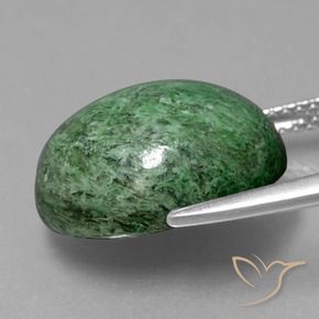 Maw-Senta-Senta verde pinho Natural 12.12ct, oval, Opaco