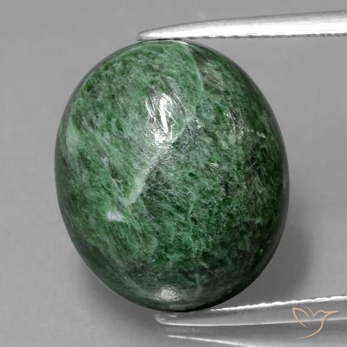 14.02ct Natural Verde médio Maw-Senta-Senta, oval, Opaco