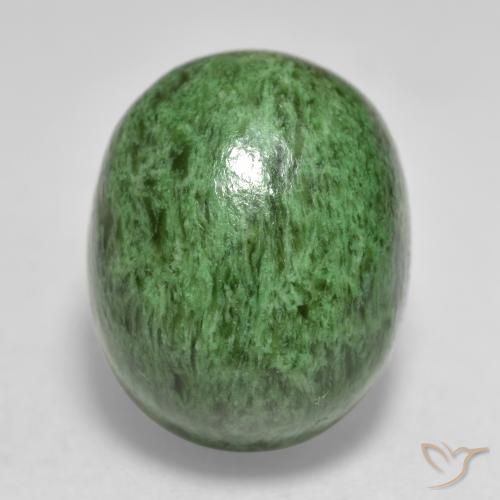 Maw-Senta-Senta verde pinho Natural 14.82ct, oval, Opaco