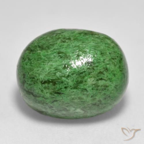 Maw-Senta-Senta Verde escuro Natural 15.24ct, oval, Opaco
