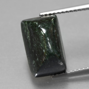 Maw-sit-sit verde natural 6,22ct, baguete, opaco