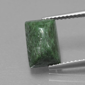 Maw-sit-sit verde natural 3,28ct, baguete, opaco
