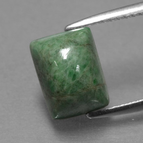 Maw-sit-sit verde natural 3,11ct, baguete, opaco