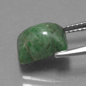 Maw-sit-sit verde natural 3,11ct, baguete, opaco