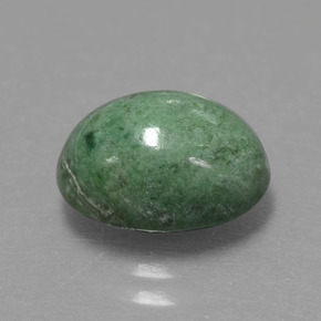 Maw-sit-sit verde natural 4,08ct, corte oval, opaco