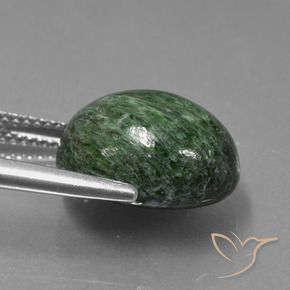 Maw-Senta-Senta Verde acinzentado profundo Natural 10.86ct, oval, Opaco