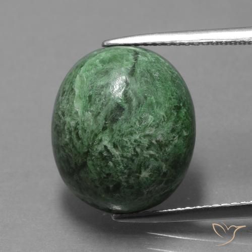 15.03ct Natural Verde médio Maw-Senta-Senta, oval, Opaco