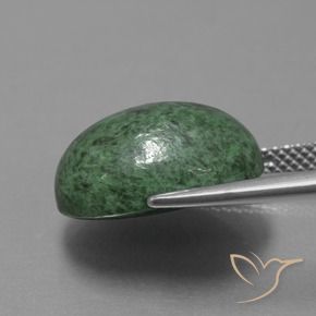 Maw-Senta-Senta Verde Terroso Natural 11.86ct, oval, Opaco