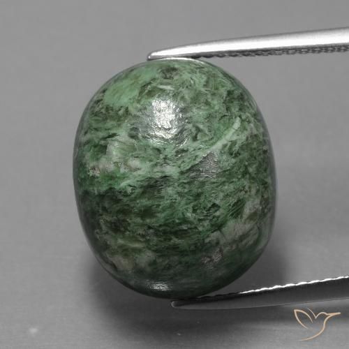 17.19ct Natural Verde Terroso Maw-Senta-Senta, oval, Opaco