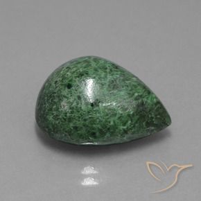 Maw-Senta-Senta Verde médio Natural 14.34ct, Formato de pêra, Opaco