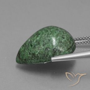 Maw-Senta-Senta Verde médio Natural 14.34ct, Formato de pêra, Opaco