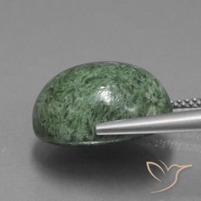 Maw-Senta-Senta Verde Terroso Natural 13.71ct, oval, Opaco