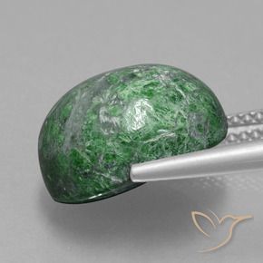 Maw-Senta-Senta Verde médio Natural 10.77ct, oval, Opaco