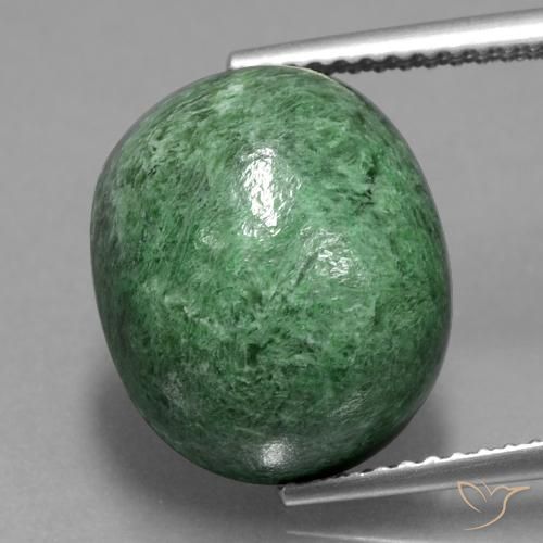 11.99ct Natural Verde médio Maw-Senta-Senta, oval, Opaco