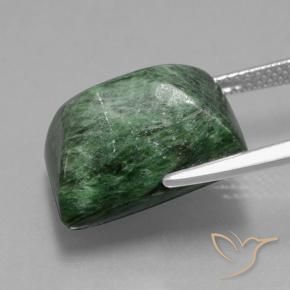Maw-Senta-Senta Verde Terroso Natural 13.36ct, baguete, Opaco