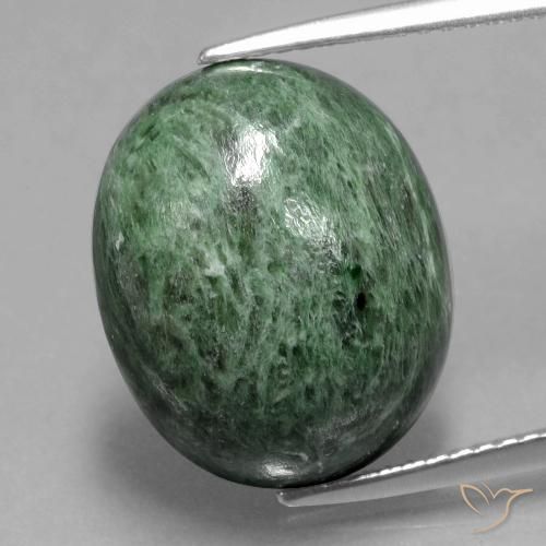 13.09ct Natural Verde médio Maw-Senta-Senta, oval, Opaco