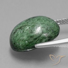 Maw-Senta-Senta Verde médio Natural 13.09ct, oval, Opaco