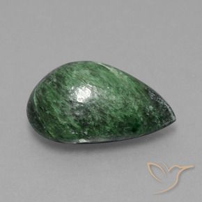 Maw-Senta-Senta verde pinho Natural 8.26ct, Formato de pêra, Opaco
