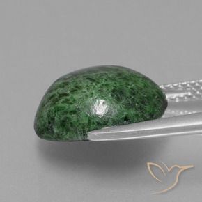 Maw-sit-sit verde natural 8,01ct, corte redondo, opaco