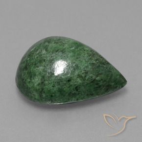 Maw-Senta-Senta verde pinho Natural 8.66ct, Formato de pêra, Opaco
