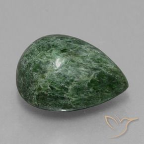 Maw-Senta-Senta Verde Terroso Natural 9.99ct, Formato de pêra, Opaco