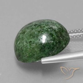 Maw-Senta-Senta Verde escuro Natural 9.28ct, Redondo, Opaco