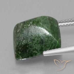 Maw-Senta-Senta Verde Terroso Natural 9.44ct, baguete, Opaco